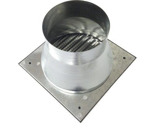 Grille de protection plate en acier inoxydable pour cheminée (DN 280 mm)