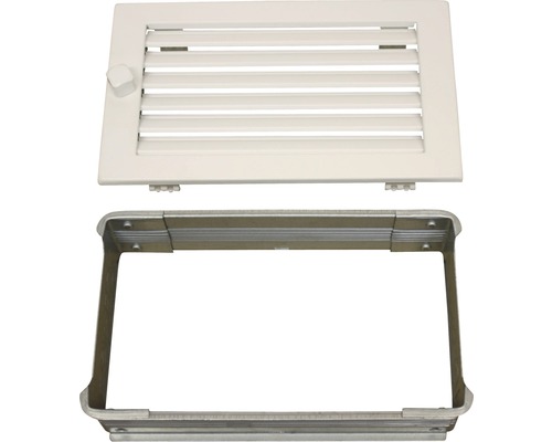 Ventilationsgitter mit Einbaurahmen