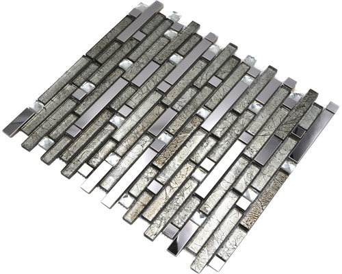 Mosaïque en verre et métal