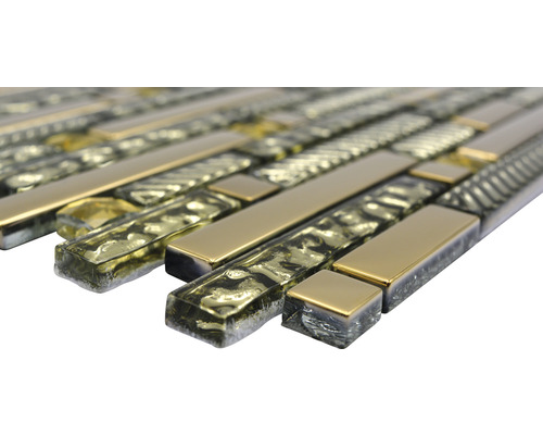 Mosaïque en verre et métal