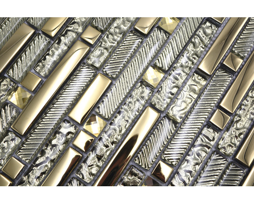 Carreau de mosaïque avec différents motifs et formes