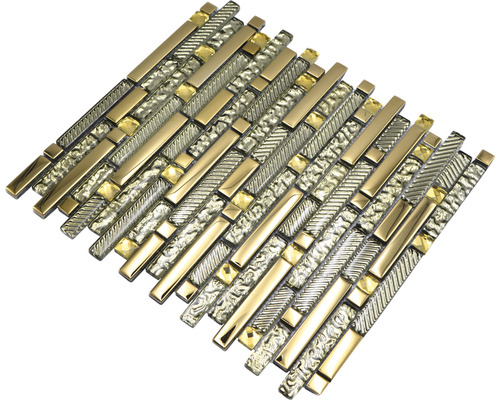 Mosaïque en verre et métal