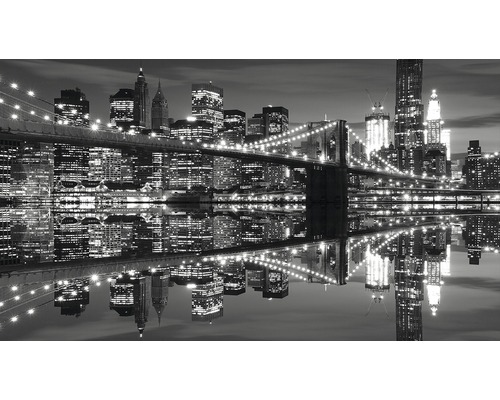 Papier peint panoramique papier NY noir/blanc 254x184 cm