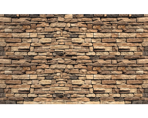 Papier peint panoramique intissé 1927 VEXXL mur 3 pces 219 x 312 cm Mur en pierre avec des pierres rectangulaires