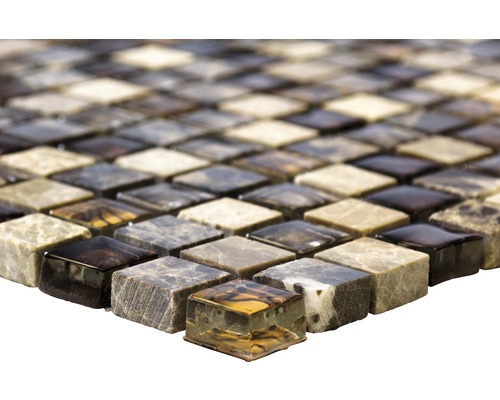 Carreaux de mosaïque en pierre et en verre