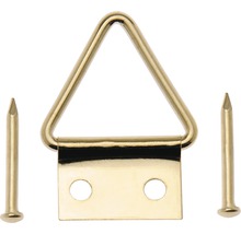 Dreieckaufhänger mit zwei Nägeln für Bilderrahmen