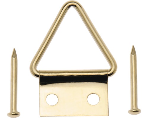Dreieckaufhänger mit zwei Nägeln für Bilderrahmen
