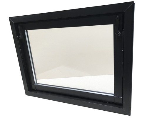 Mehrzweckfenster braun 600x400 mm mit Einfachglas