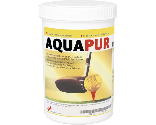 Peinture couvrante KABE Aquapur Premium brillant satiné 50 blanche 1 kg