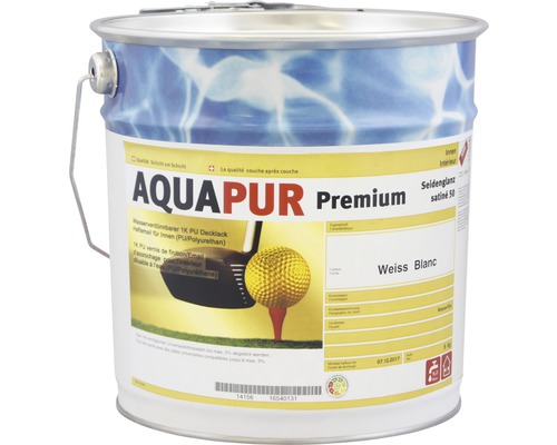 Peinture couvrante KABE Aquapur Premium brillant satiné 50 blanche 6 kg