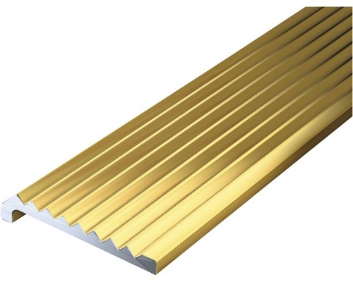 Treppenprofil Aluminium gold 23 x 6,3 x 2 x 2 mm 2 m