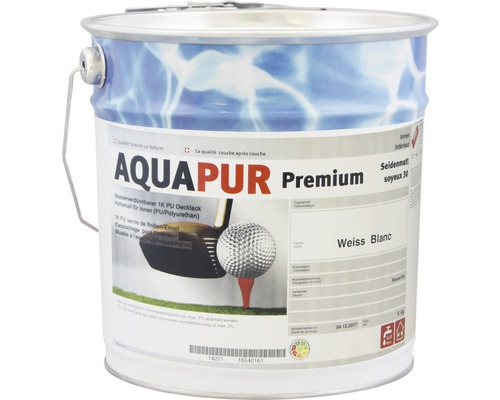 Peinture couvrante KABE Aquapur Premium mat satiné 30 blanche 6 kg