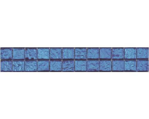 Frise en verre Deep Sea bleu 4,8x29,8 cm