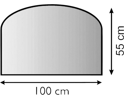 Image d''un miroir mesurant 100 cm de large et 55 cm de haut