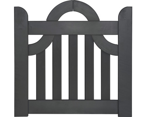 Portillon simple Konsta arc sans fraisage de serrure 100 x 95 cm anthracite