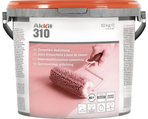 Akkit 310 Zementäre Abdichtung 2 x 5 kg Akkit 310 Zementäre Abdichtung 2 x 5 kg
