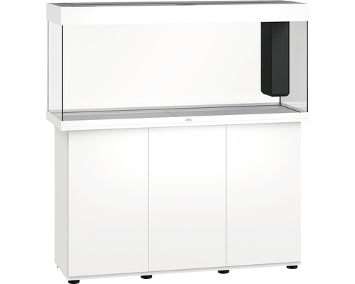 Weisses Aquarium mit Unterschrank