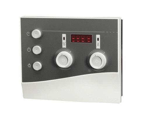 Panneau de commande avec boutons et affichage numérique