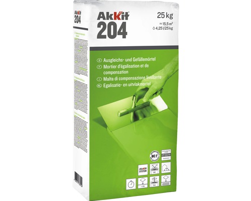 Mortier de ragréage et de compensation Akkit 204 CT C12 F4 25 kg