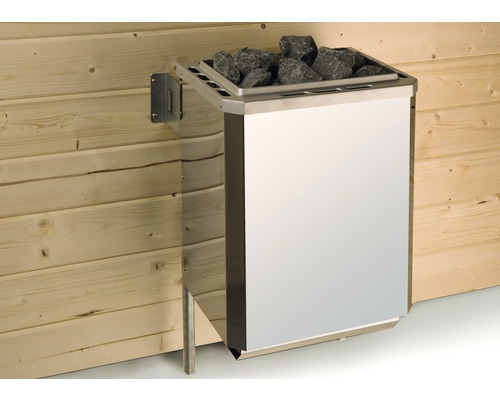 Ensemble de poêle de sauna Weka OS 7,5 kW avec commande combinée numérique Poêle de sauna mural avec pierres de sauna