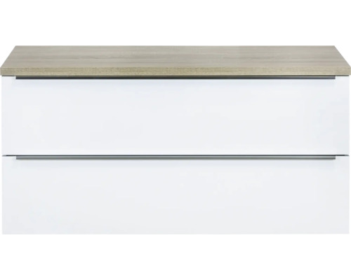 Badmöbel-Set Sanox Pulse 120x58.6 cm weiss hochglanz