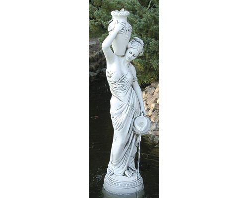 Statue en pierre artificielle Noelia h132 cm, blanc