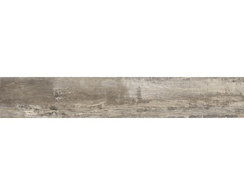 Wand- und Bodenfliese Oslo grau matt 19,5 x 121,5 cm
