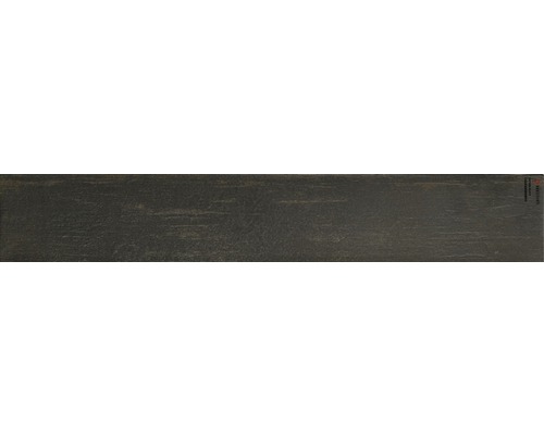 Bodenfliese Skagen schwarz glasiert 15x90 cm