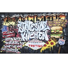 Papier peint panoramique intissé Graffiti Kitchen 312 x 219 cm