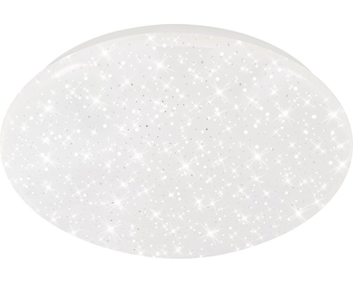 Plafonnier LED 12W 1200 lm 4000 K blanc neutre h x Ø 95x290 mm décor étoiles blanc 1 ampoule
