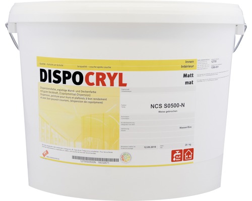 Peinture pour mur et plafond KABE Dispocryl blanc 20 kg