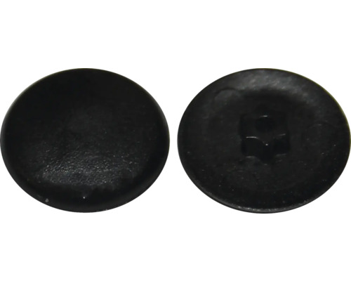 Abdeckkappe für I-Stern T 10, Schwarz, Kunststoff, 50 Stück Zwei schwarze Abdeckkappen