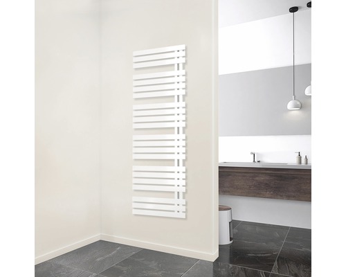 Radiateur design SCHULTE Breda 1690x500 mm blanc alpin raccordement en bas à droite