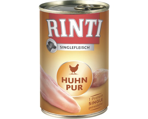 Pâtée pour chiens RINTI Sensible poulet pur 1 paquet 400 g