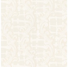 Papier peint avec motif floral et éléments graphiques