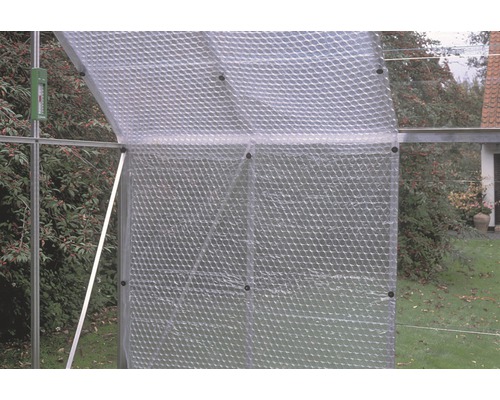 Serre avec film à bulles pour isolation