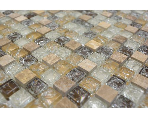 Carreaux de mosaïque en verre et en pierre naturelle