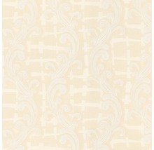 Papier peint avec motif floral et motif croisé