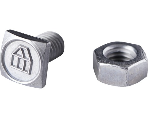 Vis avec logo Hornbach et écrou