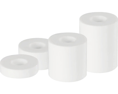Douilles d'écartement 5, 10, 20 ,30mm, blanches, 20 unités Entretoises en céramique de différentes tailles