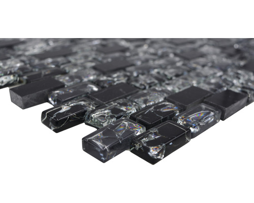 Mosaikfliese aus Glas und Stein