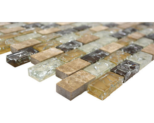 Mosaïque avec aspect verre et marbre