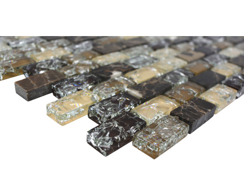 Mosaïque en verre et en pierre