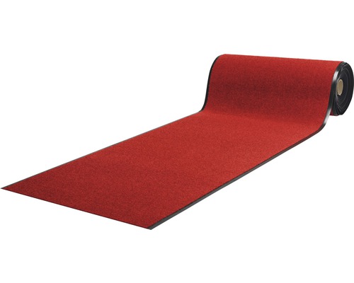 Tapis de couloir anti-salissures Clean Twist rouge 100 cm de largeur (au mètre)