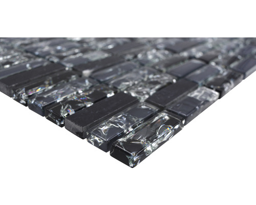 Mosaïque en verre et en pierre