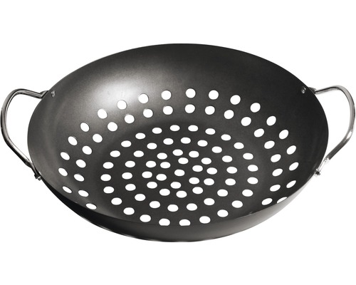 Enders Poêle à griller Ø 28 cm Wok de gril avec trous et poignées