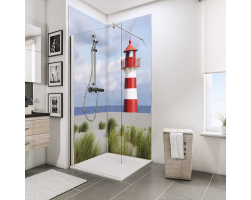 Duschrückwand SCHULTE DecoDesign Foto Leuchtturm 210 x 90 cm D1900922 655 210