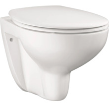 Ensemble WC sans bride GROHE BauCeramic cuvette à fond creux suspendu blanc 39351000 avec abattant WC-thumb-1