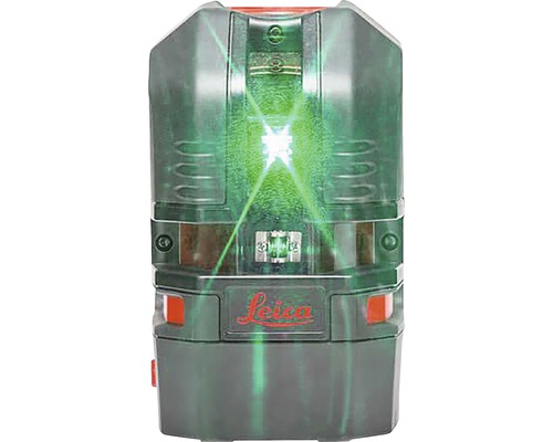 Leica Logo, Linienlaser mit grünen Laserstrahlen