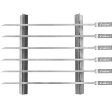 Brochettes de grill en métal avec support